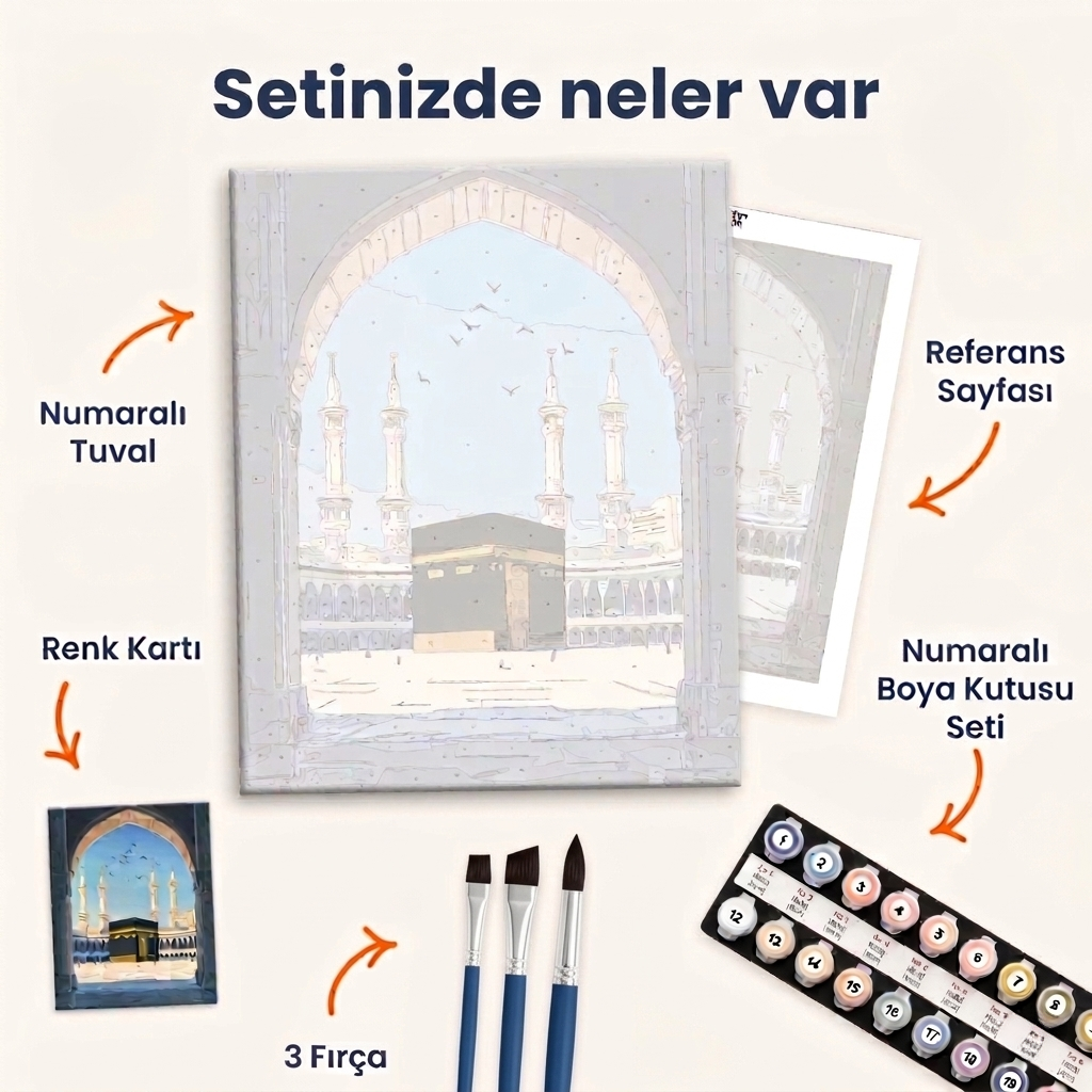 Kâbe’nin Huzuru – Sayılarla Boyama Seti